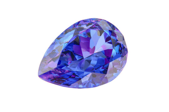 A blue gemstone with a pointed shape - Powered by Adobe