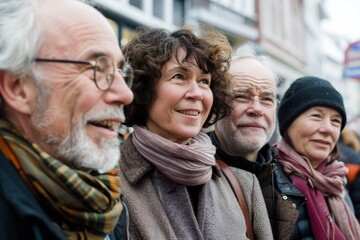 People walking in the streets of Amsterdam