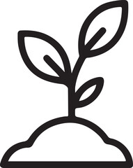 Plants grow from the ground