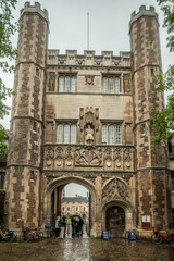 Cambridge, UK - MAY 03 2024 : street scenes in Cambridge, UK. It's a university city and the county town of Cambridgeshire, England.