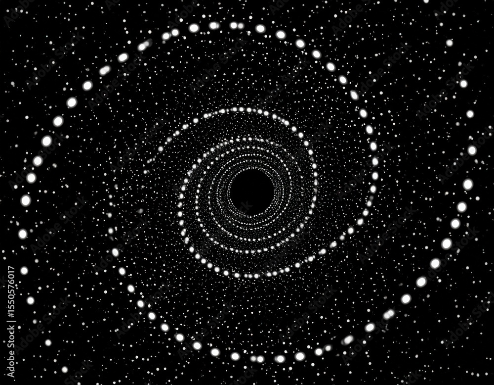 Poster abstract spiral pattern design in space