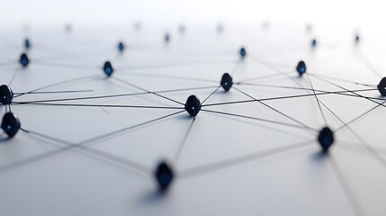 Abstract Network Connection Nodes Digital Technology
