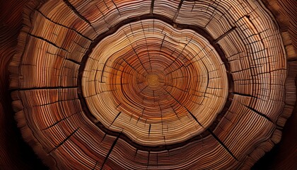 ancient tree rings close up generative ai