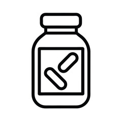 Vitamins Icon Outline Vector Illustration