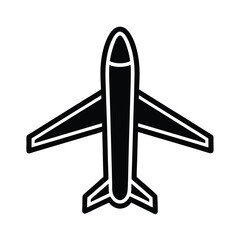 Airplane Icon Outline Vector Illustration