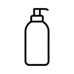 Conditioner Bottle Icon Outline Vector Illustration