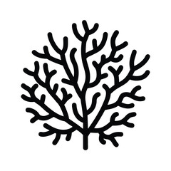 Coral Icon Outline Vector Illustration