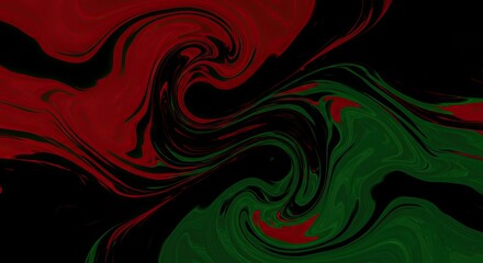 Black History Month UK abstract background digital illustration in Pan-African flag colors red, black, and green