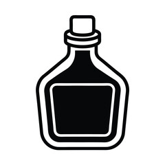 Fabric Dye Bottle Icon Outline Vector Illustration