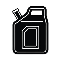 Gas Can Icon Outline Vector Illustration