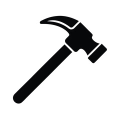 Hammer Icon Outline Vector Illustration