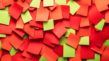 Red and Green Sticky Notes Background Texture