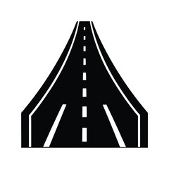 Road Icon Outline Vector Illustration