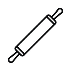 Rolling Pin Icon Outline Vector Illustration