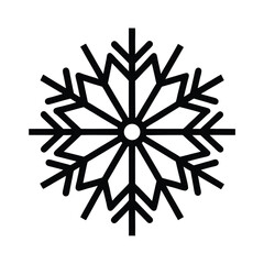 Snowflake Icon Outline Vector Illustration