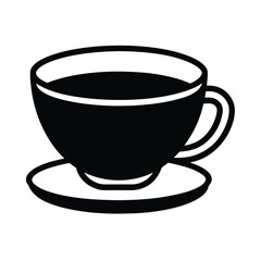 Teacup Icon Outline Vector Illustration