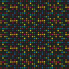 Abstract pixel pattern. Colorful mosaic texture. Random dot design. Vibrant speckle illustration.