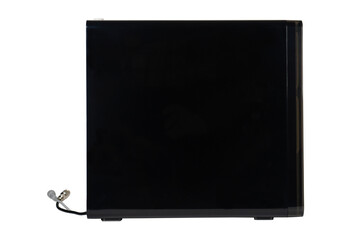 laptop computer with blank screen isolated