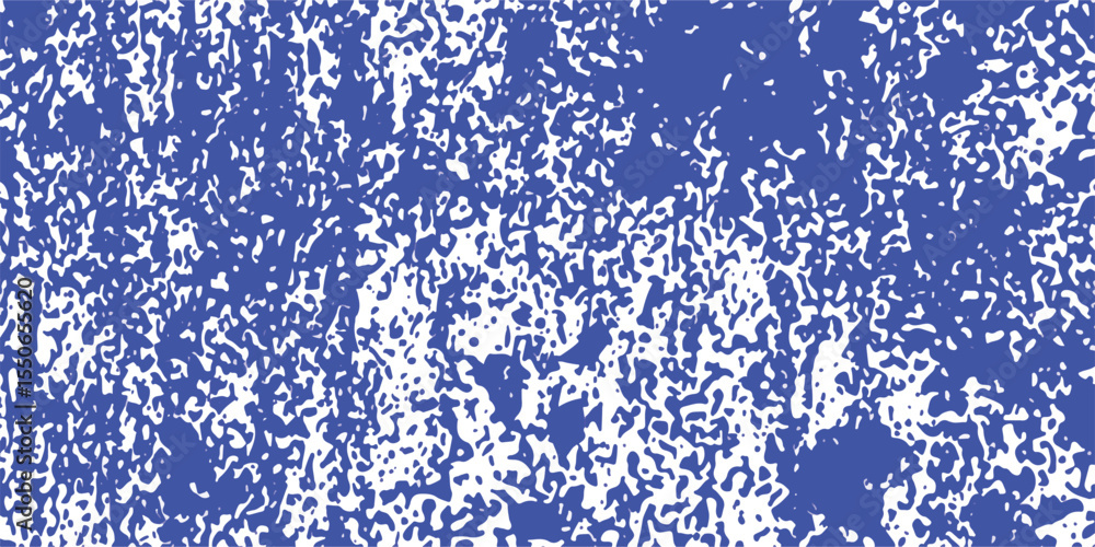 Poster abstract digital art texture in blue and white creating a visual texture background of organic shape