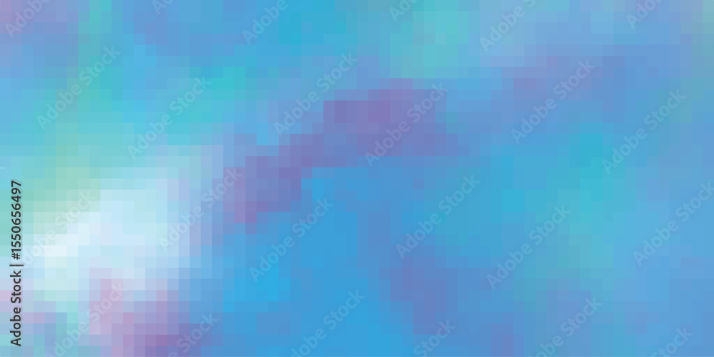 Poster abstract pixelated background design featuring soft pastel color gradients and artistic textures for