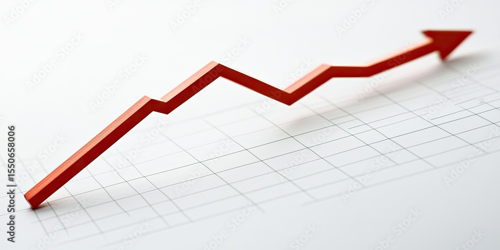 Poster Monthly profit and loss trend line graph, featuring smooth curves and accurate data points for a business report.