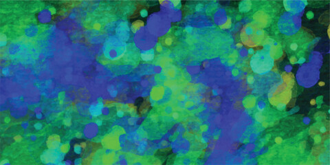 Abstract watercolor splatter background in vibrant green and blue hues a decorative artistic design with brush strokes for creative projects