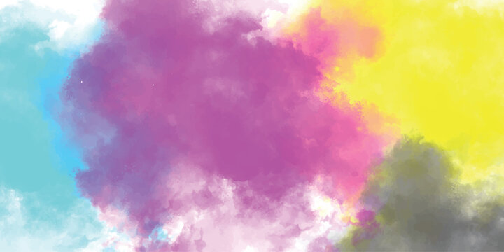 Abstract watercolor wash background with vivid colors for creative design projects and artistic presentations