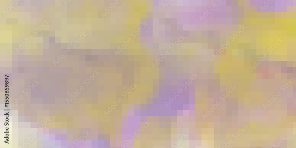 Poster color palette of soft tones with pixelated effect representing a modern digital artistic composition
