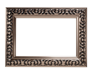 Black, Silver and gold picture frame.