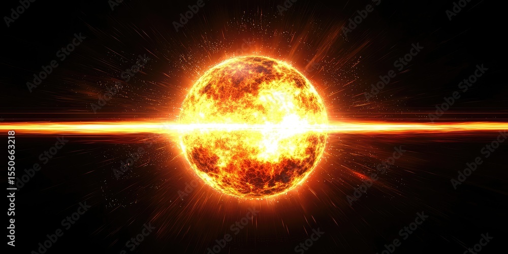 Poster A futuristic device capturing a supernova, with energy pulses and data streams intertwining with the explosion of light.