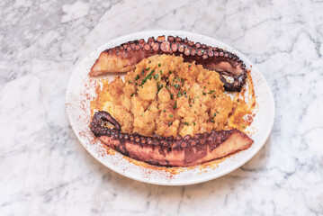 Although it's usually served as a snack or tapa, Galician Octopus has inspired numerous variations...