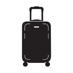 Travel bag icon. Baggage and luggage symbol illustration isolated on a white background.