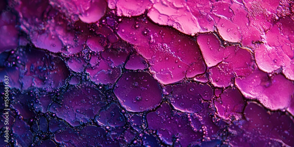 Poster a gradient transitioning from dark purple to hot pink, where the strong contrast and vibrant tones f