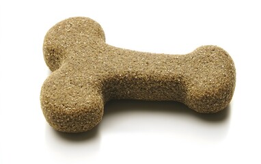 Closeup of a Single Dog Biscuit Bone Treat
