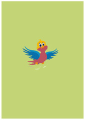 Cute Birds Vector Image 