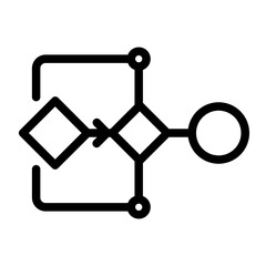 Machine Learning Flow Icon