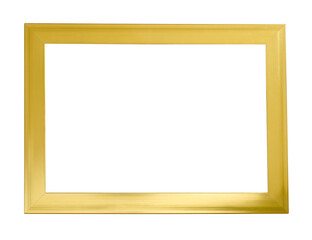 Gold color picture frame.