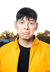 Young Latino Man Pouting Lip: Sadness / Disappointment Expression
