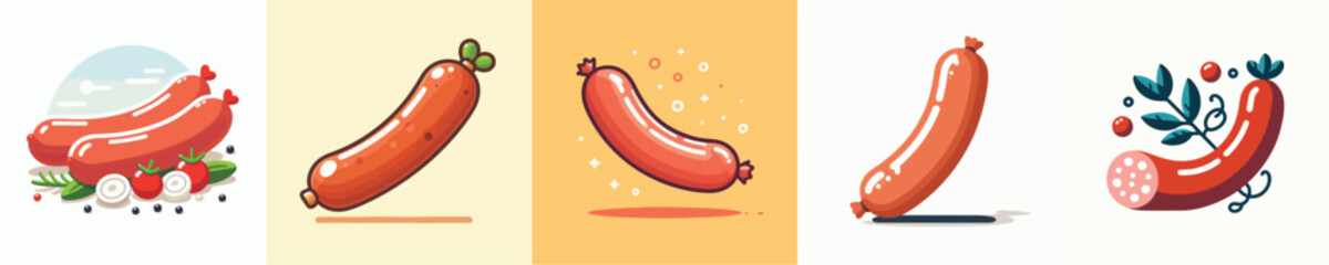 vector of a sausage