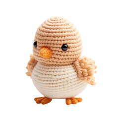 Crocheted Chick: Cute Handmade Amigurumi Pattern transparent background png