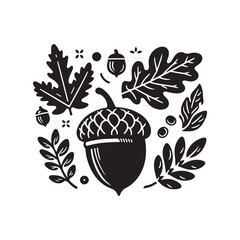 Acorn Vector (3).eps © Md Shimul Hossain