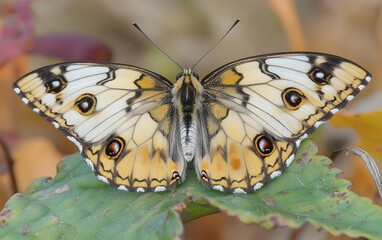Beautiful Apollo Butterfly Wings Close Up Macro