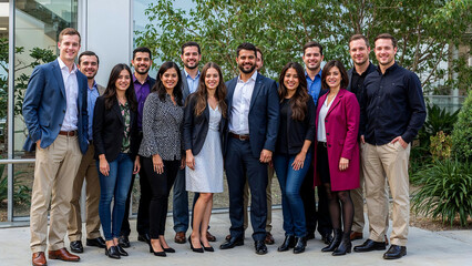 Fototapeta premium Inviting new teammates for collective growth and success