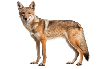 Majestic Coyote: Wild Canine in Stunning Detail transparent background png