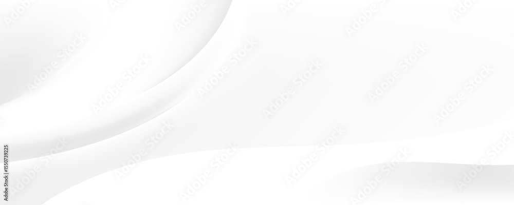 Poster vector gray line background curve element with white space for text and message design, overlapping 