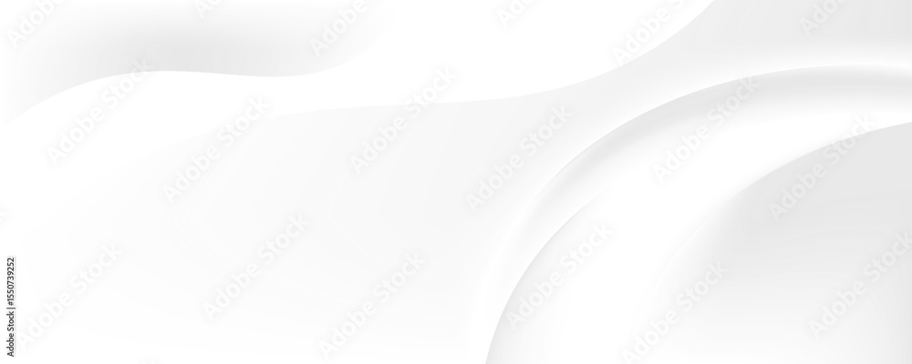 Poster vector gray line background curve element with white space for text and message design, overlapping 