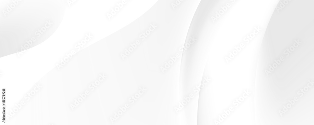 Poster vector gray line background curve element with white space for text and message design, overlapping 