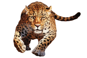 Majestic Jaguar: Powerful Wildcat in Motion transparent background png
