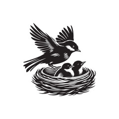Nestling bird Vector (1).eps