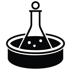 lab technician element isolated water bath on white background